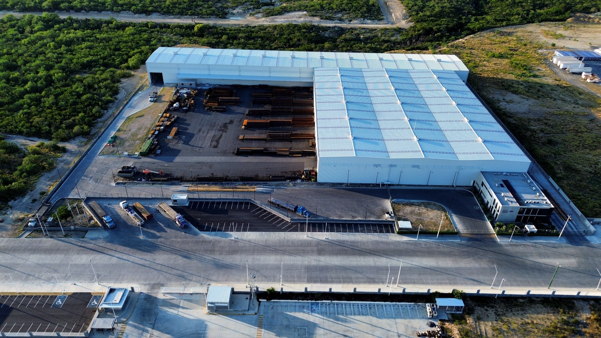 Steel service building